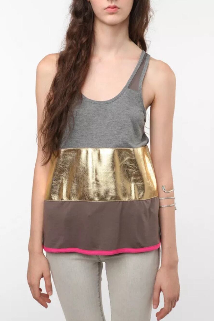 Urban Outfitters Upson Downes by William Anzevino Glitz Tank Top Size Medium